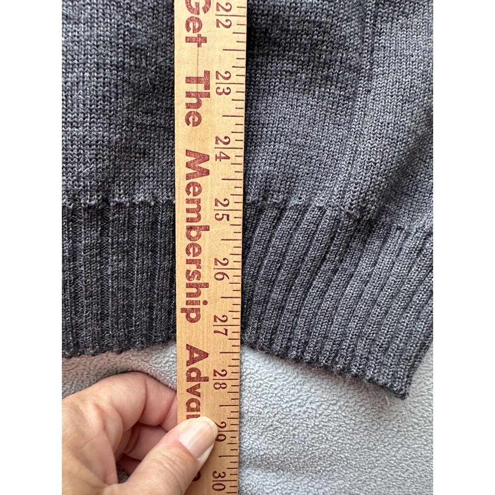 Vtg Abercrombie Fitch Sweater Mens Large Wool  England Made‎ Hunting Black Label - Picture 4 of 9